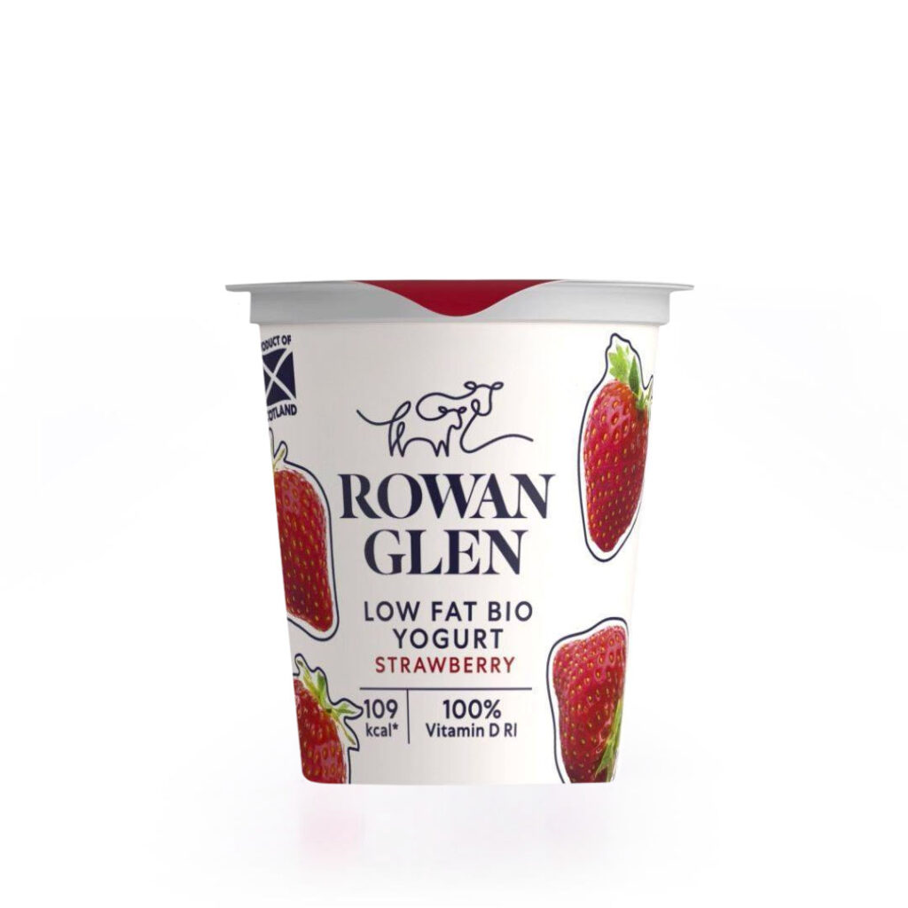 Rowan Glen Low Fat Bio Strawberry Yogurt Pot (125g)